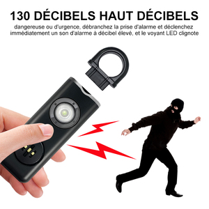 Nouveau 2021 Led Siren Fille Système D'<span class=keywords><strong>alarme</strong></span> De Sécurité Auto-Défense Enfants  Alarmes De Sécurité Protectrice Personnelle - Product Image 3