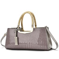 Nouveau Sac à Main/Épaule/Bandoulière Tendance et Élégant en Cuir PU pour Femme 2026, Grande Capacité, Fermeture Éclair, Polyester, Haut de Gamme, Vente en Gros