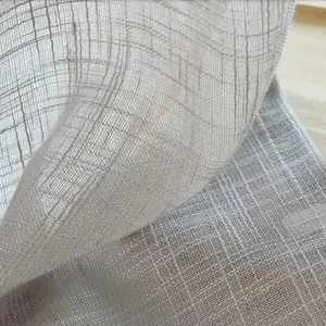 Curtain Linen Slub Fabric Roll Sheer For Living Room