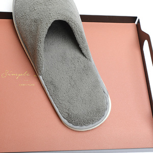 Ricamo Stella alberghi colorato di Lusso su misura In Velluto Pantofole <span class=keywords><strong>Hotel</strong></span> - Product Image 4