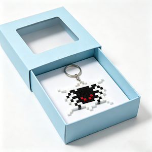 Custom Logo Printed <b>Small</b> <b>Gift</b> Paper Sleeve Drawer Slide Pull Out Key Chain Keychain Packaging Drawers Paper <b>Boxes</b> - Product Image 2