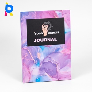 Carnet à couverture rigide dorée personnalisé, papier premium, carton recyclé, tissu PP, journalisation professionnelle, fournitures de bureau, cadeau d'entreprise - Product Image 4