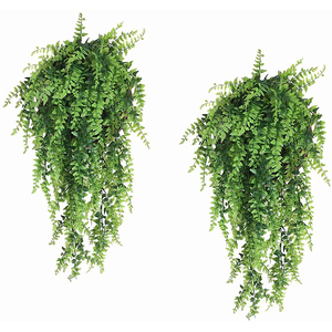 Plantes de fougère artificielles réalistes, fabriquées à la main; buisson de verdure synthétique en plastique pour - Product Image 3