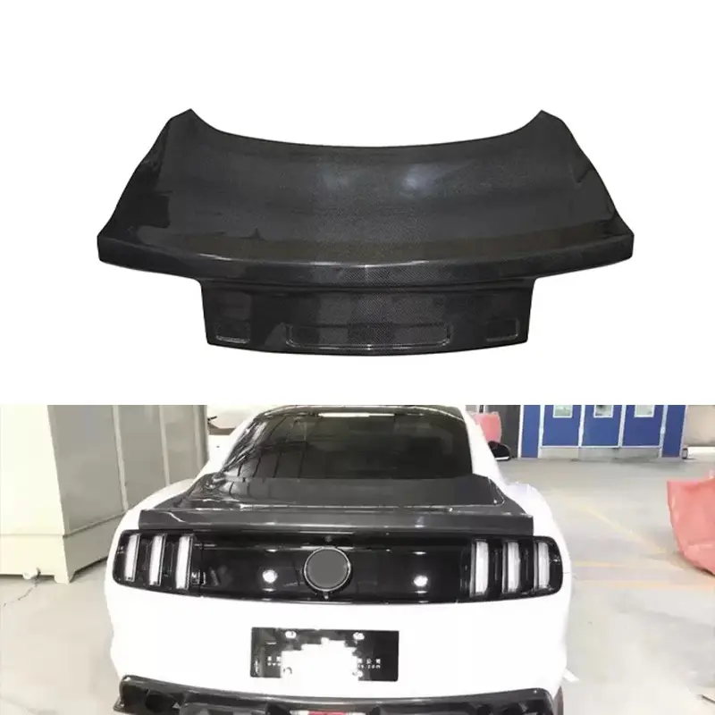 Carro Auto Corpo Sistema De Fibra De Carbono Finre Traseiro Bota Tronco Para Ford Mustang 2015-2017