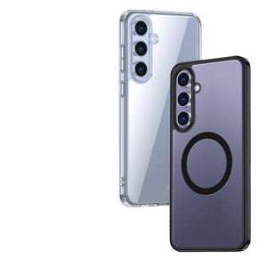 SAM S24/S23 Couverture magnétique personnalisée Charnière antichoc de qualité militaire 6.7 "-7.1" OEM/ODM Coque de téléphone portable Support logistique mondial - Product Image 1