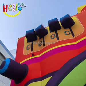 Grabadora gigante de dibujos animados <span class=keywords><strong>Boom</strong></span> Box, iluminación colorida, Radio inflable para decoración de fiestas - Product Image 5