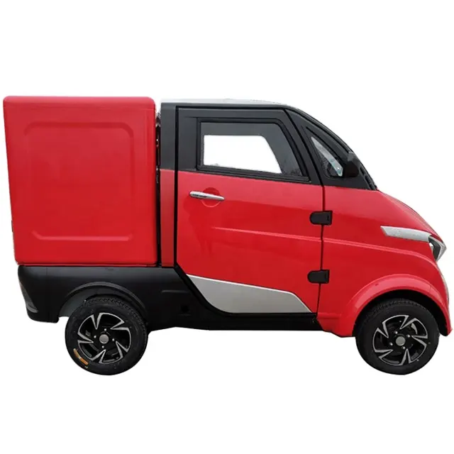 AERA-J2C eec high quality electric mini four wheel car Fast food deliver car enclosed Four wheels with cabin and cargo box