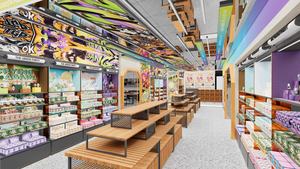 מתלה תצוגת חנות מכולת, יצירת תרבות ארון תצוגה אביזר, ארון תצוגה miniso - Product Image 4