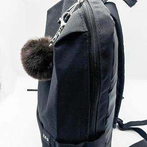 Porte-clés <span class=keywords><strong>en</strong></span> fausse <span class=keywords><strong>fourrure</strong></span> de lapin Rex, <span class=keywords><strong>pompon</strong></span> 6/8/10cm, boule de <span class=keywords><strong>fourrure</strong></span> artificielle, pendentif moelleux pour sac fourre-tout, breloque pour sac de voiture - Product Image 3
