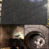 Pierre de luxe ardoise de marbre noir naturel pour carreaux de sol comptoir de cuisine panneau mural escalier meubles de maison socle en marbre