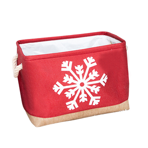 In feltro di poliestere pieghevole per uso domestico cesto per la biancheria a forma quadrata con manici per bambini sacchetti per l'imballaggio di <span class=keywords><strong>natale</strong></span> Festival - Product Image 3