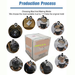 Barbecue en céramique AUPLEX, vert, polyvalent, <span class=keywords><strong>mini</strong></span> <span class=keywords><strong>grill</strong></span> <span class=keywords><strong>Kamado</strong></span> de 13 pouces, pour l'extérieur - Product Image 3