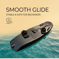 Planche de surf motorisée de qualité supérieure à démarrage rapide en fibre de carbone, jetboard intelligent avec sangles de pied, sports nautiques, jetsurf