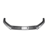 Lèvre de pare-chocs avant en ABS noir brillant et motif carbone, polie avec ruban adhésif, compatible avec Audi A5 S5 Sline F5 début 2017-2020