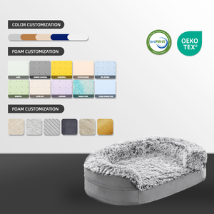 Camas ortopédicas redondas para perros, Cama grande personalizada de espuma viscoelástica para perros y gatos, impermeable, lavable, extraíble, camas de espuma viscoelástica para mascotas - Product Image 5