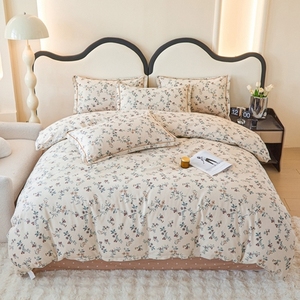 Chất Lượng Cao Tinh Khiết Bông Bốn Mảnh Bộ Đồ Giường Đặt Tùy Chỉnh Được Thực hiện Với Tinh Tế Tươi Thiết Kế Cho Nhà Và Khách Sạn Sử Dụng - Product Image 4