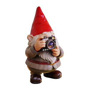 Gnomos <span class=keywords><strong>de</strong></span> Resina con Forma <span class=keywords><strong>de</strong></span> Cámara, Venta al Por Mayor, OEM, ODM, Novedad Coleccionable, Suministro a Granel, Marca Privada, Gnomos Fotógrafos <span class=keywords><strong>de</strong></span> Resina Personalizados - Product Image 1