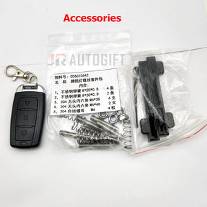 Support de <span class=keywords><strong>plaque</strong></span> <span class=keywords><strong>d</strong></span>'<span class=keywords><strong>immatriculation</strong></span> arrière de voiture avec éclairage LED européen pour VW Cadi 3 Audi TT 2002 Honda Accord 2010 - Product Image 6