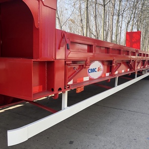 <span class=keywords><strong>Cimc</strong></span> huajun כבד כבד עגלה תחבורה תחבורה מכונה כבדה מיטה נמוכה משאית מיטה קטנה משאית עם סולם הידראולי - Product Image 4