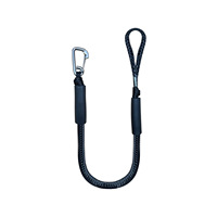 Laisse de surf tressée élastique, corde d'amarrage avec boucle automatique, accessoires marins en polyester pour yacht et surf, capacité de charge 20 kg