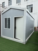 Maison modulaire préfabriquée portable, 1 chambre, 1 salle de bain, mini-maison mobile pour habitation, bureau, hôtel, boutique