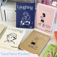 Mini A7 Taschennotizbücher Thermobindung Kleiner Geschäftsplaner Leeres Notizbuch für Schüler Hardcover-Notizbuch Schulbedarf