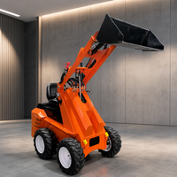 SHANBO Chargeuse compacte sur pneus 1000 kg, type mini assis, moteur essence, pompe, garantie 1 an pour la construction et l'aménagement paysager