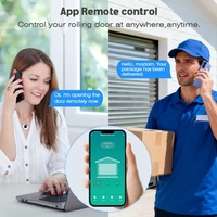 Interrupteur de porte de garage automatique intelligent Tuya WiFi RF433 avec télécommande, interrupteur tactile en verre trempé pour volet roulant électrique