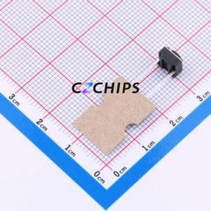 TSB06153-045B832BA-L2000 Tactile Switch Through hole,6.1x6.1mm Switch Single Pole Single Throw Round Button 2.5N 6.1mm - Product Image 2