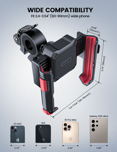 Support de téléphone Lamicall BP11 OEM pour moto et vélo, fixation rapide 1s, support de fixation universel pour iPhone Samsung (vente en gros) - Product Image 5