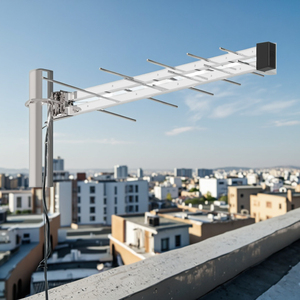 Antena de TV Digital HDTV DVB-T para Exteriores de Largo Alcance, Tipo Yagi, con Amplificador de Señal, para Televisión Gratuita, Fabricada en Indonesia - Product Image 1