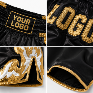 Pantalones Cortos de Muay Thai Personalizados, Pantalones Cortos de Satén para Kickboxing y MMA, 100% Poliéster, Equipo de Entrenamiento Ligero, Sublimación, OEM, ODM - Product Image 3