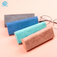 Étui à lunettes personnalisé de haute qualité en gros, faible MOQ, accessoires pour lunettes avec logo personnalisé, boîte à lunettes