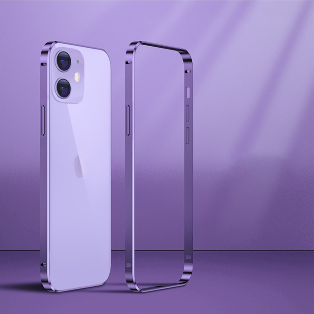 Bumper Case for iPhone 14 13 12 Pro Max XS Luxury Aluminum Metal Silicone Phone Frame Blue Black for iPhone 15 Plus 16 ProMaX