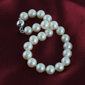 Bracelet de perles d'eau douce rondes de 5-6 mm, bijoux jeunes et élégants avec boîte cadeau pour offrir - Product Image 4