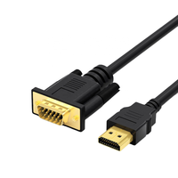 Cable Adaptador HDMI a VGA - Convertidor HDMI Macho a VGA Hembra para Proyector, Laptop, PC de Escritorio, Monitor, Pantalla