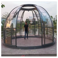 Cadre en aluminium auvent de chambre étoile claire tente de camping géodésique maison dôme tente transparente