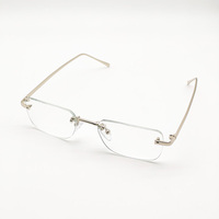 Monture de lunettes en métal RD-OS01 unisexe de l'usine de Taizhou marché asiatique vente chaude lunettes sans monture pour unisexe et affaires