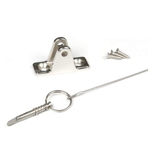 Charnière de pont de bateau en acier inoxydable 316 avec goupille à dégagement rapide pour remplacement et réparation - Product Image 2