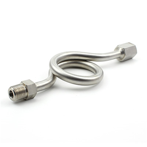 Hikelok alta presión 6000 PSI 1/4 ''1/2'' NPT BSP sifones de acero inoxidable para manómetro - Product Image 1