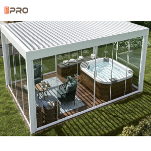 Pérgola de techo de aluminio motorizada personalizada, a prueba de agua, precio - Product Image 3