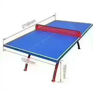 Tafeltennistafel Specificaties Pingpong Tafeltennis Standaard 2.35 Dikke Buitenregen En Zonbescherming