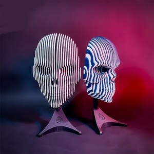 Phong cách mới 3D in dạ quang lượng tử sọ thời trang Máy tính để bàn trang trí sản phẩm bán chạy nhất trang trí hộp sọ - Product Image 4