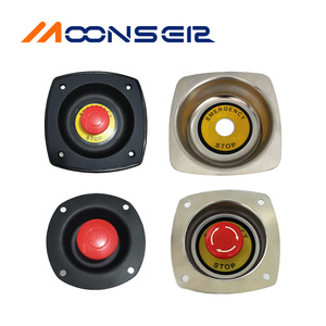 Soporte para interruptor de parada de emergencia MoonsEir de acero inoxidable, cabeza redonda, sin iluminación, para grupo electrógeno diésel - Product Image 3