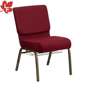 Penjualan Pabrik Murah Kursi Gereja Berlapis Logam Stackable untuk Furnitur Teater Bekas Yang Saling Berbantalan Kursi Gereja