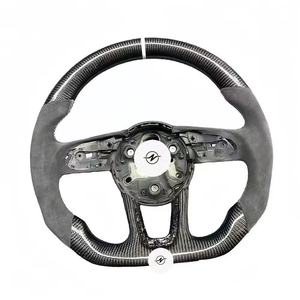 Volant en cuir et fibre de <span class=keywords><strong>carbone</strong></span> de haute qualité pour Audi A3/A4/A5/A6/A7/A8/A1/Q3/Q5/Q7 - Product Image 5