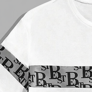 Men's Summer Printed Short <b>Set</b> 100% Cotton Breathable Casual T-Shirt & Shorts Streetwear - Product Image 1