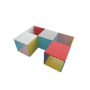 Aligan-婴儿游戏垫Eva泡沫地砖拼图爬行地毯游戏室托儿所颜色婴儿幼儿简易拼接垫