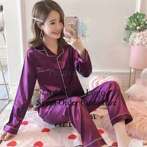 Customized Ladies <strong>Button</strong> Down Loungewear Female Pajamas Set Women Sleepwear - Product Image 2