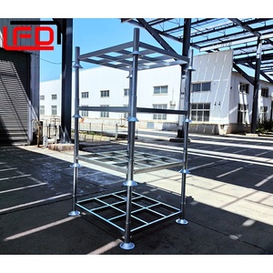 Sistema de Estanterías Apilables de Acero Plegable para Almacenamiento Pesado, Poste de Acero Galvanizado, Plataforma de Almacenamiento - Product Image 5